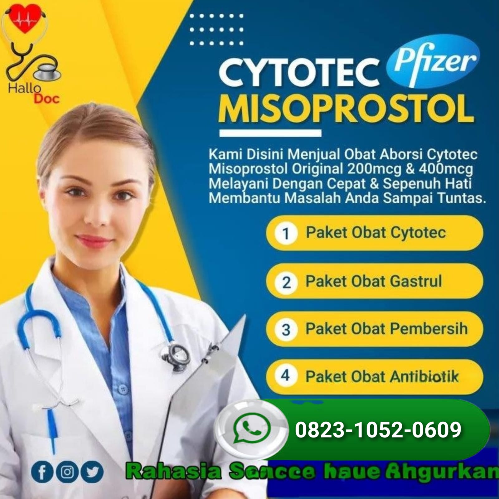 17 Nama Obat Aborsi Cytotec Sebagai Obat Penggugur Kandungan